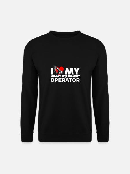 Baumaschinenführer Bagger Baggerfahrer Bauarbeiter - Unisex Pullover - Schwarz