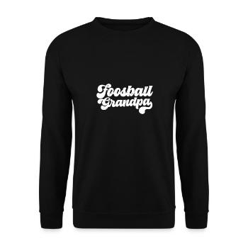 Baby-foot Grand-père Joueur de baby-foot Old Guy M - Sweat-shirt Unisexe - noir - Devant - Alina (178cm) & Michal (187cm)