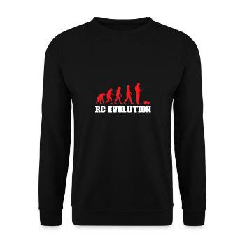 RC Car Ferngesteuertes Auto - Unisex Pullover - Schwarz - Vorne - Alina (178cm) & Michal (187cm)