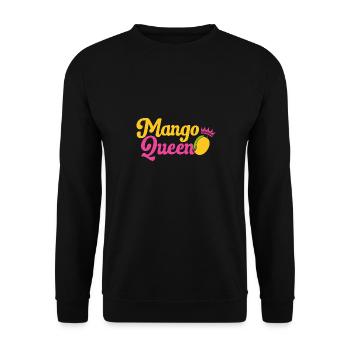 Mango Frucht Mango - Unisex Pullover - Schwarz - Vorne - Alina (178cm) & Michal (187cm)