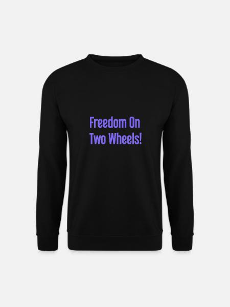 Freiheit auf Zwei Rädern - Fahrradfahrer Design - Unisex Pullover - Schwarz