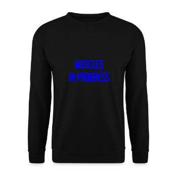 Muscles en progression - Sweat-shirt Unisexe - noir - Devant - Alina (178cm) & Michal (187cm)