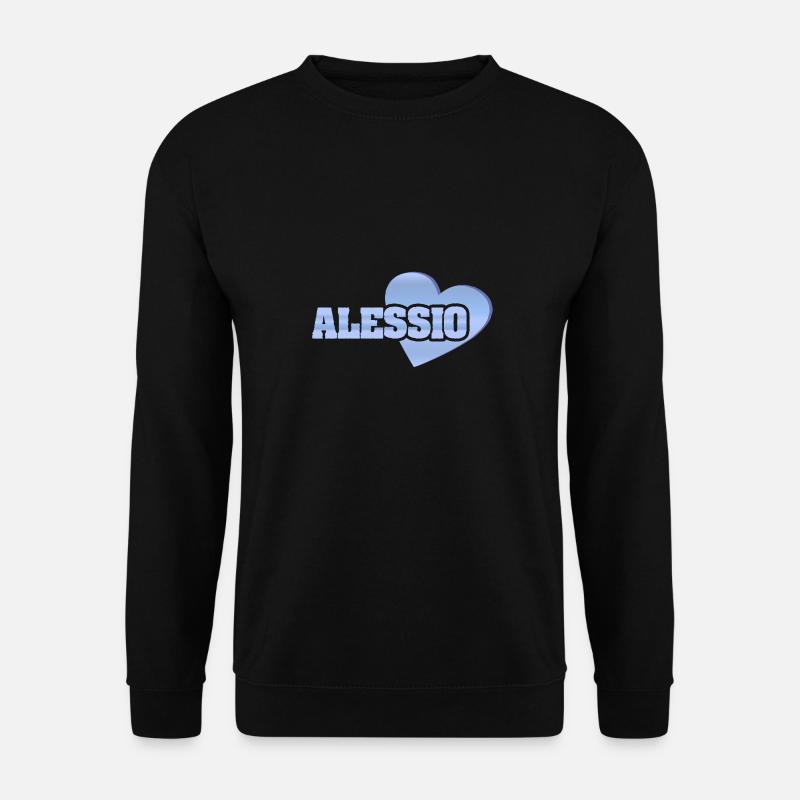 Alessio as gold - Unisex Sweatshirt - black