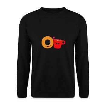 Bagel - Unisex Pullover - Schwarz - Vorne - Alina (178cm) & Michal (187cm)