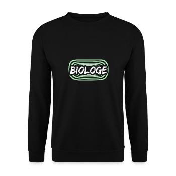 Work Biologist - Unisex Sweatshirt - black - Front - Alina (178cm) & Michal (187cm)