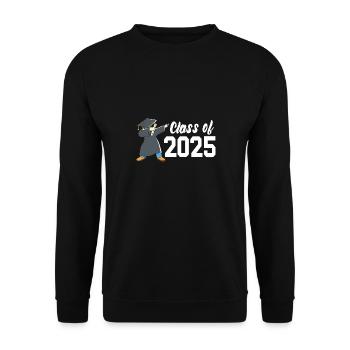 Classe de 2025 Abitur Abiturient Abitur 2025 - Sweat-shirt Unisexe - noir - Devant - Alina (178cm) & Michal (187cm)