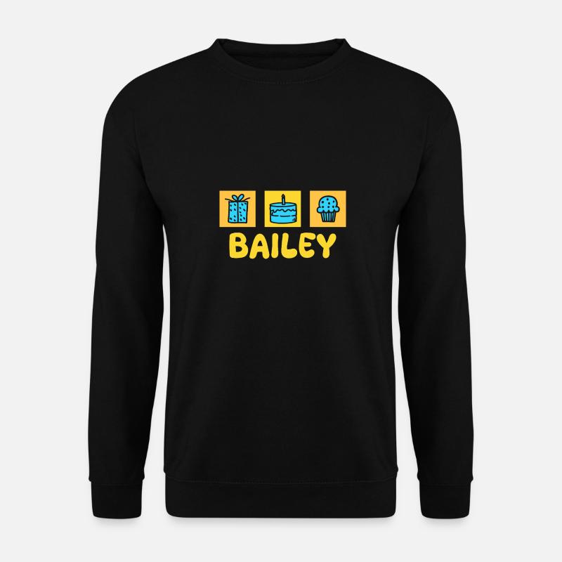 Vorname Bailey - Unisex Pullover - Schwarz