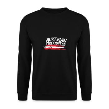 Austrian Firefighter -SIX - Unisex Sweatshirt - black - Front - Alina (178cm) & Michal (187cm)
