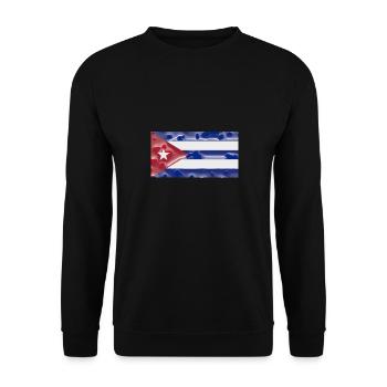 Cuba - Unisex Sweatshirt - black - Front - Alina (178cm) & Michal (187cm)