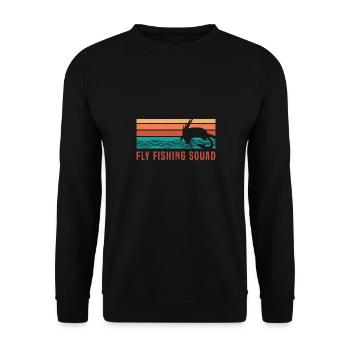 Pêcheur Amoureux de la nature Hobby Pêche - Sweat-shirt Unisexe - noir - Devant - Alina (178cm) & Michal (187cm)