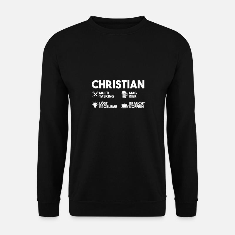 Christian - Unisex Pullover - Schwarz