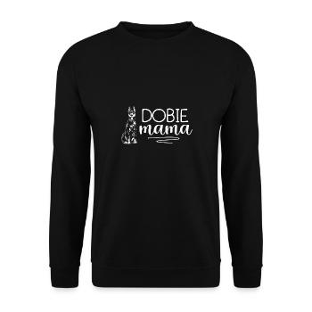 Doberman Pinscher Dog Dobie - Unisex Sweatshirt - black - Front - Alina (178cm) & Michal (187cm)