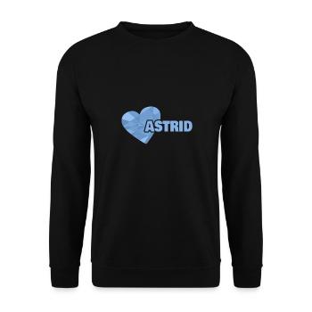 Sister for Astrid Mama's daughter - Unisex Sweatshirt - black - Front - Alina (178cm) & Michal (187cm)