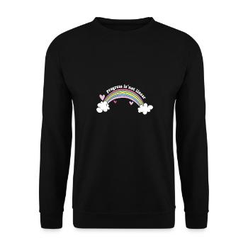 ABA Therapist Behavioral Therapy Progress Is Not - Unisex Sweatshirt - black - Front - Alina (178cm) & Michal (187cm)