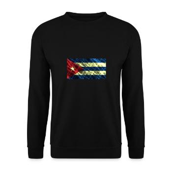 Vorname Kuba - Unisex Pullover - Schwarz - Vorne - Alina (178cm) & Michal (187cm)
