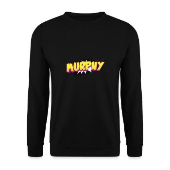 Murphy Custom Name Comic Book Style Pop Art, - Unisex Sweatshirt - black - Front - Alina (178cm) & Michal (187cm)