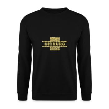 Surgeon as a profession - Unisex Sweatshirt - black - Front - Alina (178cm) & Michal (187cm)