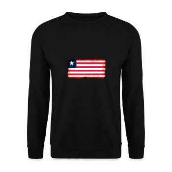 Libéria en tant que Libéria - Sweat-shirt Unisexe - noir - Devant - Alina (178cm) & Michal (187cm)