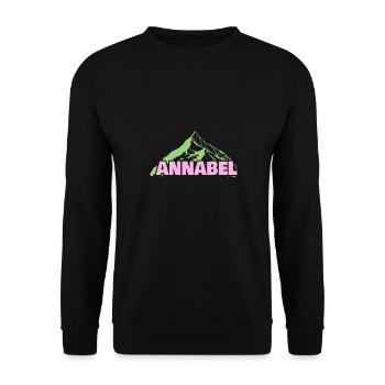 Bergsteigen Annabel - Unisex Pullover - Schwarz - Vorne - Alina (178cm) & Michal (187cm)