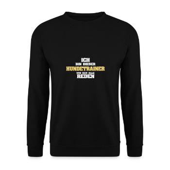 Dresseur - Sweat-shirt Unisexe - noir - Devant - Alina (178cm) & Michal (187cm)