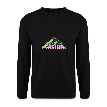 Gift for Cecilia - Unisex Sweatshirt - black - Front - Alina (178cm) & Michal (187cm)