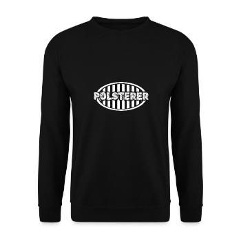 Job Polsterer - Unisex Pullover - Schwarz - Vorne - Alina (178cm) & Michal (187cm)