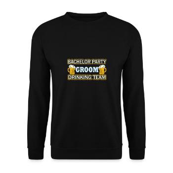 Mariage mariée marié Bachelor Bachelorette Party - Sweat-shirt Unisexe - noir - Devant - Alina (178cm) & Michal (187cm)