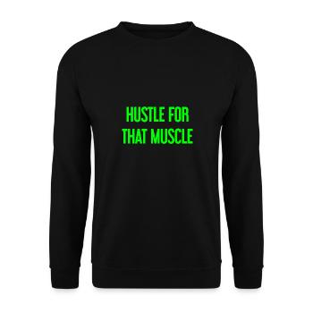 Se démener pour ce muscle - Sweat-shirt Unisexe - noir - Devant - Alina (178cm) & Michal (187cm)
