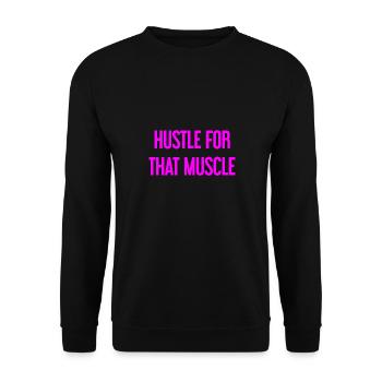 Se démener pour ce muscle - Sweat-shirt Unisexe - noir - Devant - Alina (178cm) & Michal (187cm)