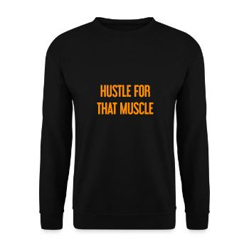 Se démener pour ce muscle - Sweat-shirt Unisexe - noir - Devant - Alina (178cm) & Michal (187cm)