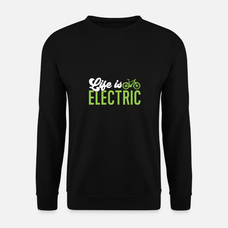 Vélo électrique Cyclisme Biker E-Bike - Sweat-shirt Unisexe - noir