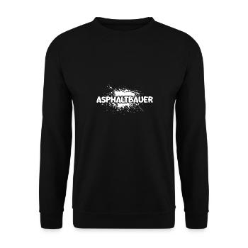 Job Asphaltbauer - Unisex Pullover - Schwarz - Vorne - Alina (178cm) & Michal (187cm)