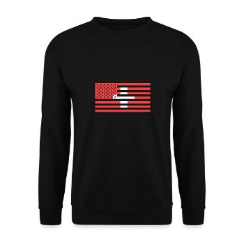 Schweiz - Unisex Pullover - Schwarz - Vorne - Alina (178cm) & Michal (187cm)