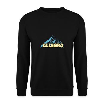 Gift for Allegra - Unisex Sweatshirt - black - Front - Alina (178cm) & Michal (187cm)