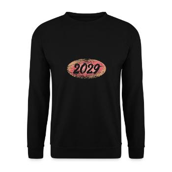 2029 - Unisex Pullover - Schwarz - Vorne - Alina (178cm) & Michal (187cm)