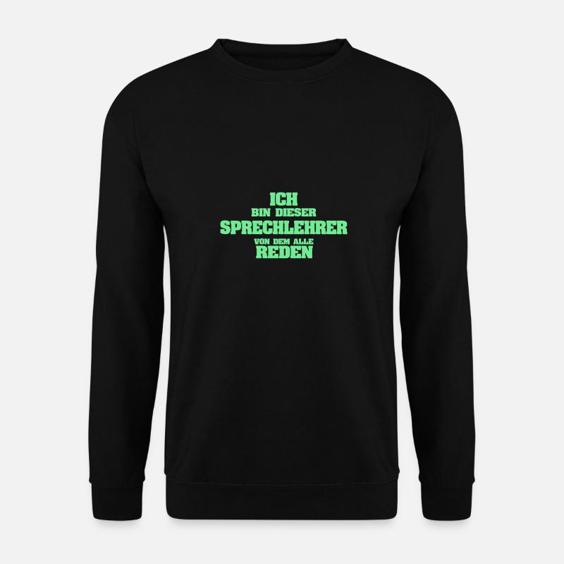 Speech teacher as a profession - Unisex Sweatshirt - black