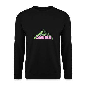 Alpinisme Annika - Sweat-shirt Unisexe - noir - Devant - Alina (178cm) & Michal (187cm)