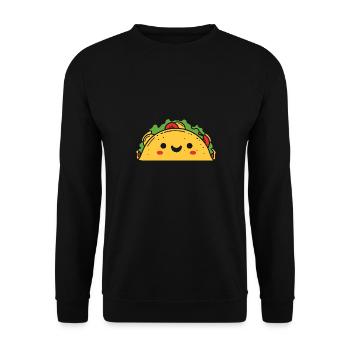 Tacos - Unisex Sweatshirt - black - Front - Alina (178cm) & Michal (187cm)