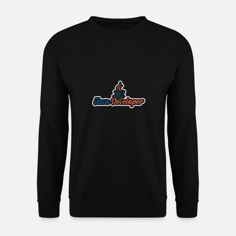 Java Developer with Coffee - Unisex Pullover - Schwarz