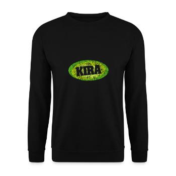 Kira - Unisex Sweatshirt - black - Front - Alina (178cm) & Michal (187cm)