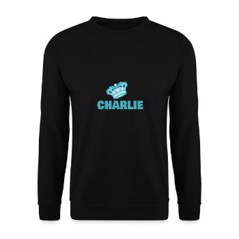 Crown Charlie - Unisex Sweatshirt - black - Front - Alina (178cm) & Michal (187cm)