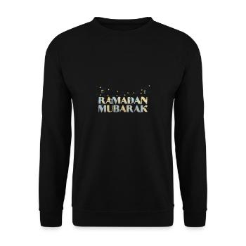 Ramadan Mubarak Fasting Islam - Unisex Sweatshirt - black - Front - Alina (178cm) & Michal (187cm)