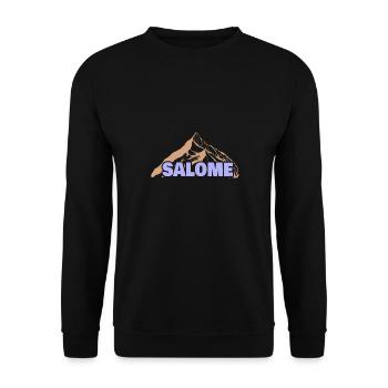 Lustig Spaß Geschenkidee Name Vorname Salome - Unisex Pullover - Schwarz - Vorne - Alina (178cm) & Michal (187cm)