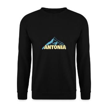 Bergsteigen Antonia - Unisex Pullover - Schwarz - Vorne - Alina (178cm) & Michal (187cm)