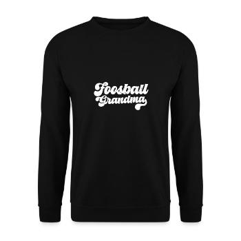 Foosball Grandmother Table Soccer Player Women - Unisex Pullover - Schwarz - Vorne - Alina (178cm) & Michal (187cm)