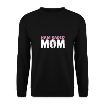 Signal Frequency Radio Amateurs Ham Radio Mom Wome - Unisex Sweatshirt - black - Front - Alina (178cm) & Michal (187cm)