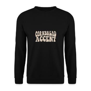 Cornbread Accent Southern Girls Funny Cowboy - Unisex Sweatshirt - black - Front - Alina (178cm) & Michal (187cm)