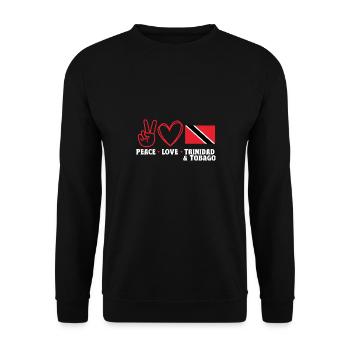 Drapeau de Trinité-et-Tobago - Sweat-shirt Unisexe - noir - Devant - Alina (178cm) & Michal (187cm)