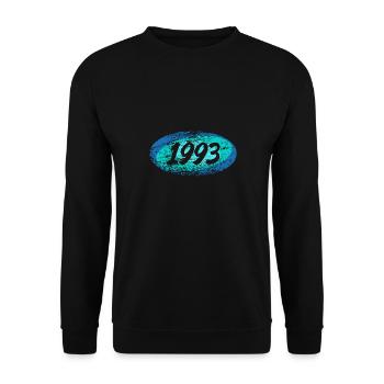 1993 - Unisex Pullover - Schwarz - Vorne - Alina (178cm) & Michal (187cm)