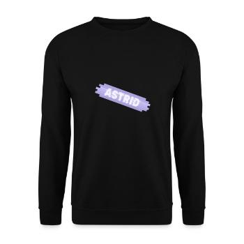 Gift for Astrid - Unisex Sweatshirt - black - Front - Alina (178cm) & Michal (187cm)